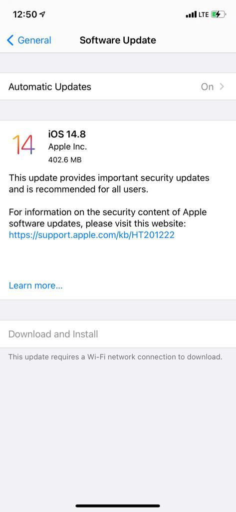 iOS 14.8 patches the iMessage Zero-Click exploit: Update now!