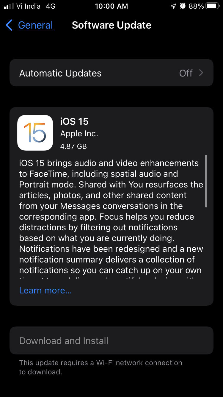 iOS 15 RC is out for Beta testers; general public release is on September 20